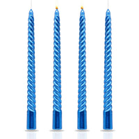 Viyffo Spiral Taper Candles 12 Inch – 4 Pack Green, Dripless, Unscented, Smokeless