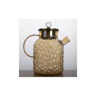 Amber Teapot with Bamboo Lid