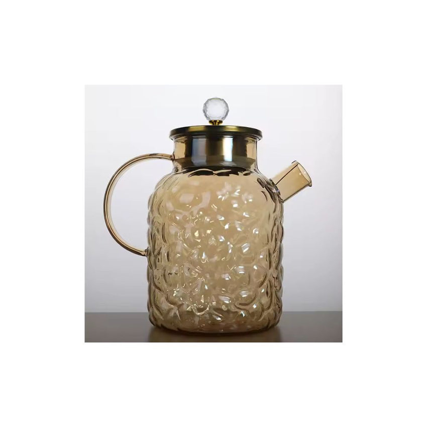 Amber Teapot with Bamboo Lid