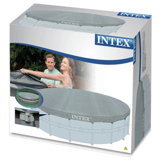 Round Pool Cover Deluxe Gray