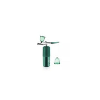 Cordless Airbrush Kit, Rechargeable Handheld Air Compressor Spray Gun Airbrush Kit for Nail Art, Cake, Make Up, Tattoo, Face Paint and Model Green