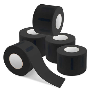 Neck Paper Barber Shop Hairdressing Cut 5 Rolls Black