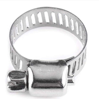 12pc Hose Clamp Set Adjustable Pipe Clamps, 18-27mm Stainless Steel Hose Clips Set,Worm Drive Pipes Fuel Line Clips for Various Pipes Automotive Mechanical