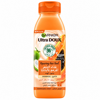 Garnier Ultra Doux Papaya & Coconut Repairing Hair Food Shampoo 350ml