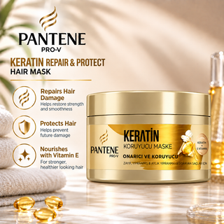 Pantene Pro-V Keratin Repair & Protect Hair Mask with Vitamin E 200ml