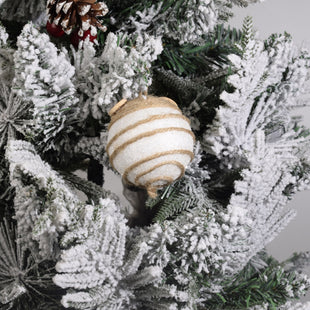 Set Of Rustic Chic Handmade Ornaments  6PCS