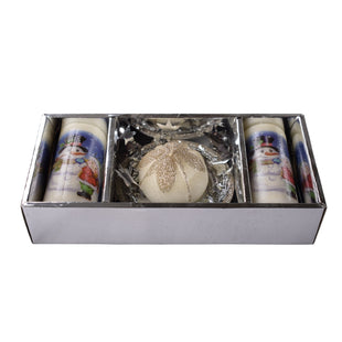 Festive Snowman Candle Set