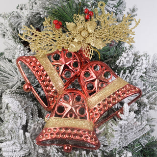 Shiny Christmas Bell Ornament Accents