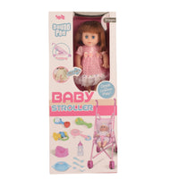 12 inch Doll with Stroller