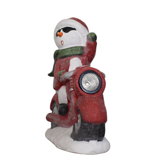 Cool Snowman on a Christmas Ride