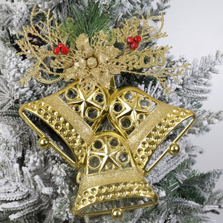 Shiny Christmas Bell Ornament Accents