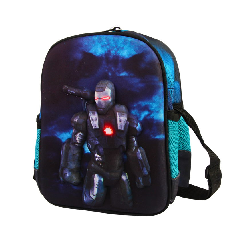 Iron Man LED Light-Up Kids Backpack