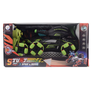 JT Toys 360° Stunt Vehicle with Spray & Music – 2.4GHz RC Car