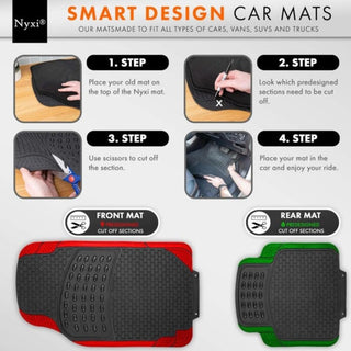 Waterproof All Weather Rubber Car Interior Floor Mats