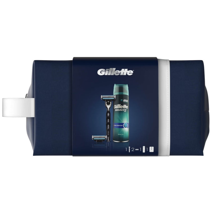 Gillette Mach3 Razor Travel Bag Gift Set