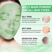 Jelly Mask Powder for Facials, Hydrating & Moisturizing Jelly Face Mask Skin Care Aloe Vera