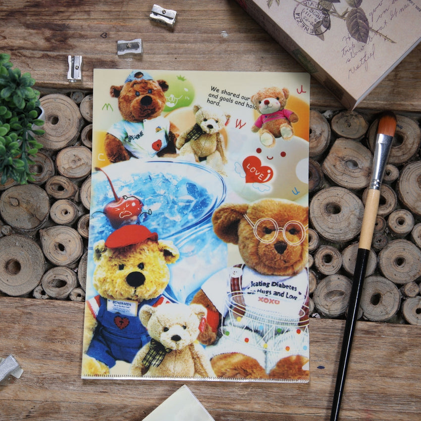 Hello Bear Cute Folder-School Supplies-Love-