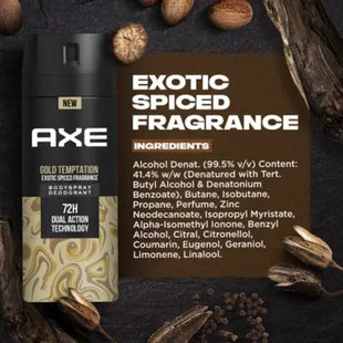 AXE Gold Temptation Long Lasting Deodorant Bodyspray For Men Body Spray - For Men  (150 ml)