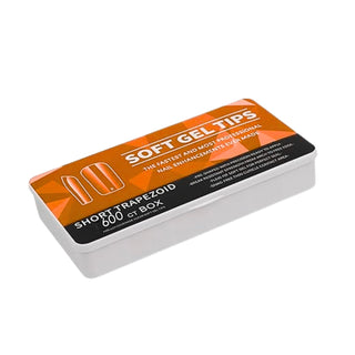 Trendy Look Soft Nails – Medium Coffin Shape | 600 Count Box | Sleek, Durable & Perfect for Stylish Nail Art