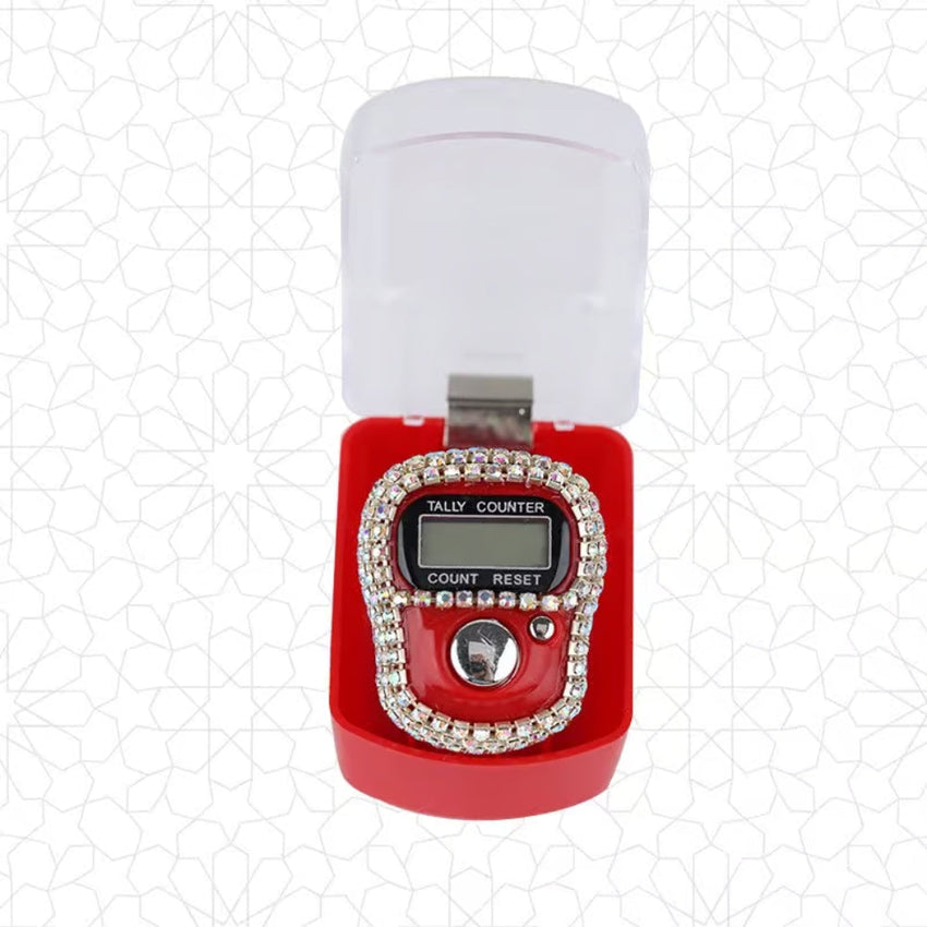 Fracon Digital LCD Electronic Tally Counter, Handheld Finger Ring Tapping People Counter strass design-tool-