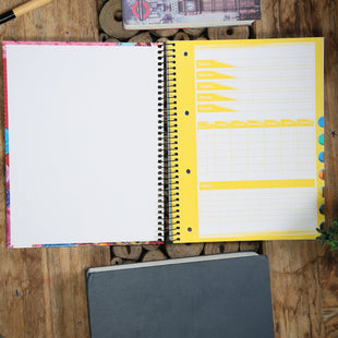 spiral Notebook By Star For Students Divided Into 8 Sections 192 Sheets-School Supplies-