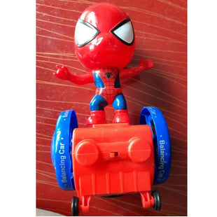 MUSICAL SPIDERMAN CHARACTER 3D BALANCE CAR TOY
