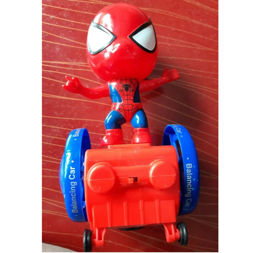 MUSICAL SPIDERMAN CHARACTER 3D BALANCE CAR TOY