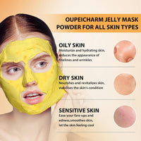 Jelly Mask Powder for Facials, Hydrating & Moisturizing Jelly Face Mask Skin Care Beta-Carotene
