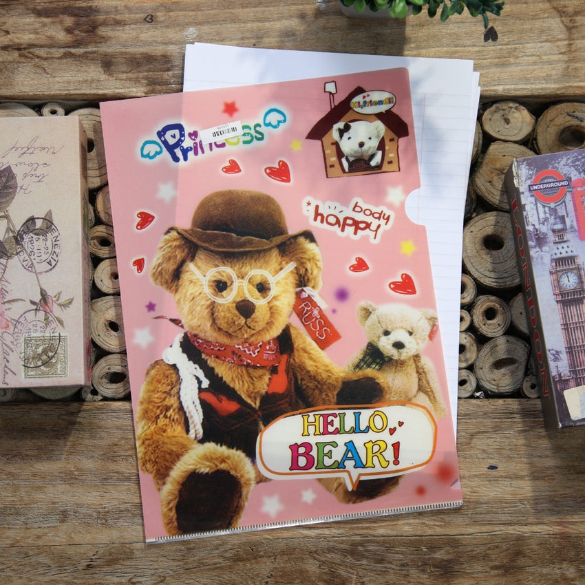 Hello Bear Cute Folder-School Supplies-Princess-