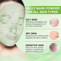 Jelly Mask Powder for Facials, Hydrating & Moisturizing Jelly Face Mask SkinCare Tea Tree