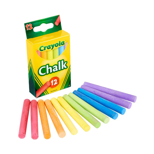 Multi-Colored Children's Chalk 12 Pcs