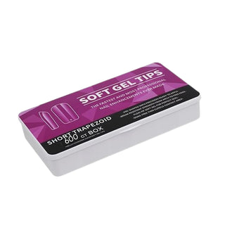 Trendy Look Soft Nails – Medium Coffin Shape | 600 Count Box | Sleek, Durable & Perfect for Stylish Nail Art