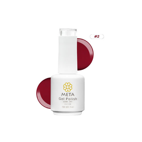 Burgundy Meta Nail Color 2