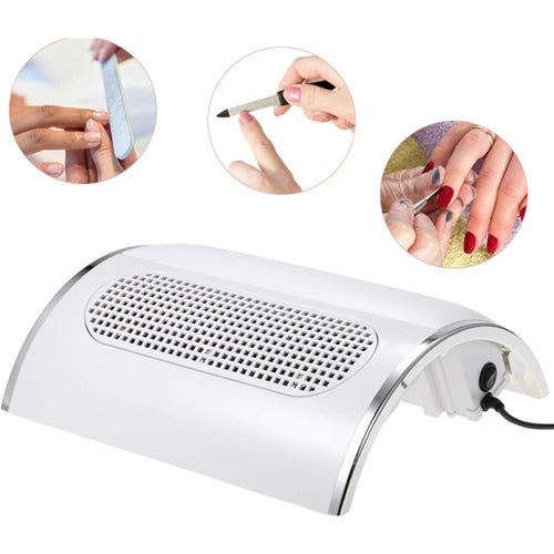 40W Table Vacuum Cleaner for Professional Manicure, Nail Dust Collector, Cleaning Tool for Nail Art with 3 Fans