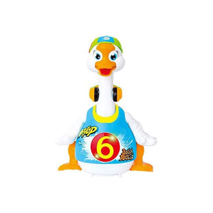 PowerTRC Kids Musical Dancing Hip Hop Goose Singing and Talking with Flashing Lights (blue)