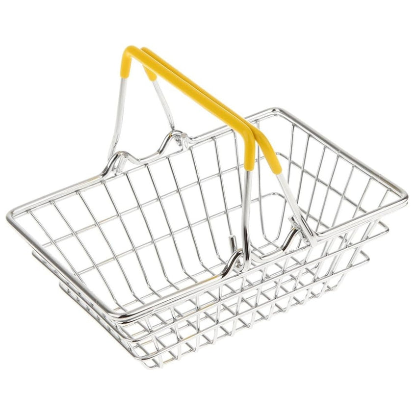Mini Toy Storage Basket Yellow