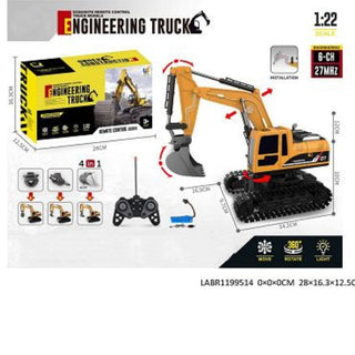 ENGINEERING EXCAVATOR WITH LIGHT AND REMOTE CONTROL