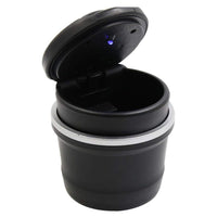 Car Ashtray for Smart, Smokeless Auto Ashtray Portable Car Ashtray with LED Light, Portable Car Ashtray with Lid Portable Vehicle Ashtray