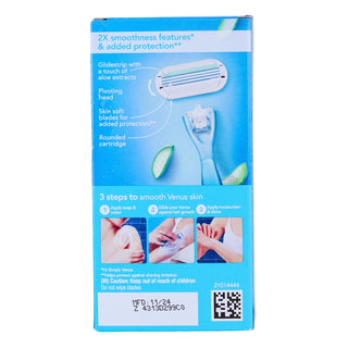 Gillette Venus Hair Removal Razor for Women with Aloe Vera