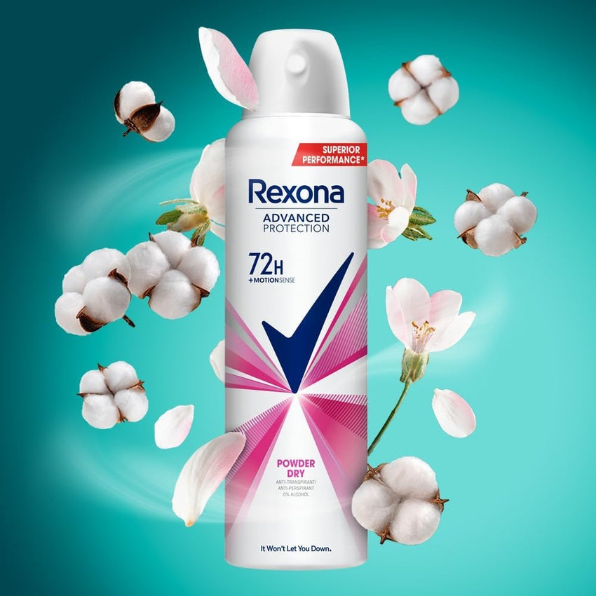 Rexona Advanced Protection 72H+ Deodorant Spray Powder Dry 200 ml
