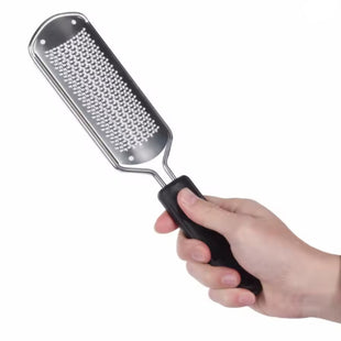 Stainless Steel Foot Files, Crusty Foot Remover, Dead Skin Remover, Foot Care, Suitable for Men and Women, Suitable for Crusty and Chapped Feet (Black)