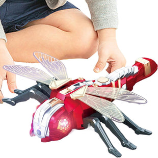 Dragonfly Remote Control Toys, Remote Control, 2.4 GHZ RC Dragonfly Model, Robot Dragonfly with Spray Feature, 13x12x3.0 inches Musical Robot Dragonfly for Outdoor Kids Play