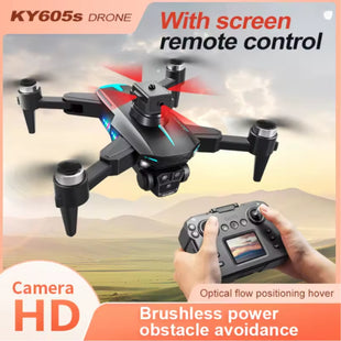 Professional Brushless RC Drone, Large Screen, 4K HD, Aerial Camera, WiFi, FPV, Obstacle Avoidance, Quadcopter, RC Helicopter, Gift Toy