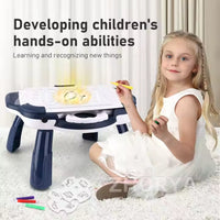Zhorya Sketch Projector Drawing Projector Toys Children'S Table Projector Magnetic Drawing Board for Kids