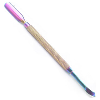 Cuticle Pusher Cuticle Remover, Nail Cleaner for Manicure Nail Polish Remover Made of Stainless Steel with Non-Slip Handle Spatula Pusher