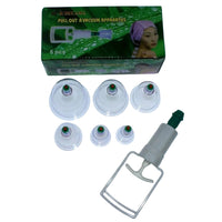 6 Cups Pump Vacuum Cupping Acupuncture Hijama Chinese Therapy Treatment Suction