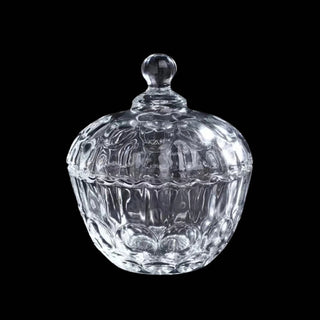 Red Cherry Glass Sugar Bowl