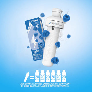 Cirkul GoSip Blue Raspberry Flavor Cartridge, Drink Mix