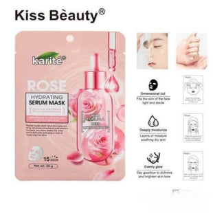 Kiss Beauty Karité Rose Hydrating Serum Mask