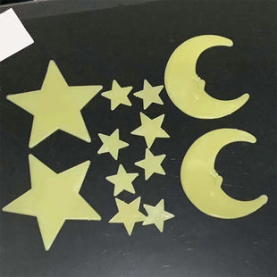Dark Radium Wall Stickers for Kids Bedroom, Room Ceiling and Wall Decals (Set of 10)